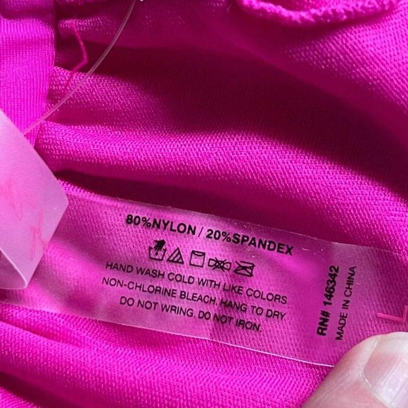 NWT Marilyn Monroe L Vintage Metallic Embroidered Swim Halter Bathing Top $45 - Picture 8 of 8